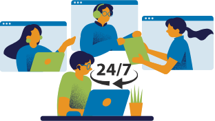 دعم فني طيلة أيام الأسبوع